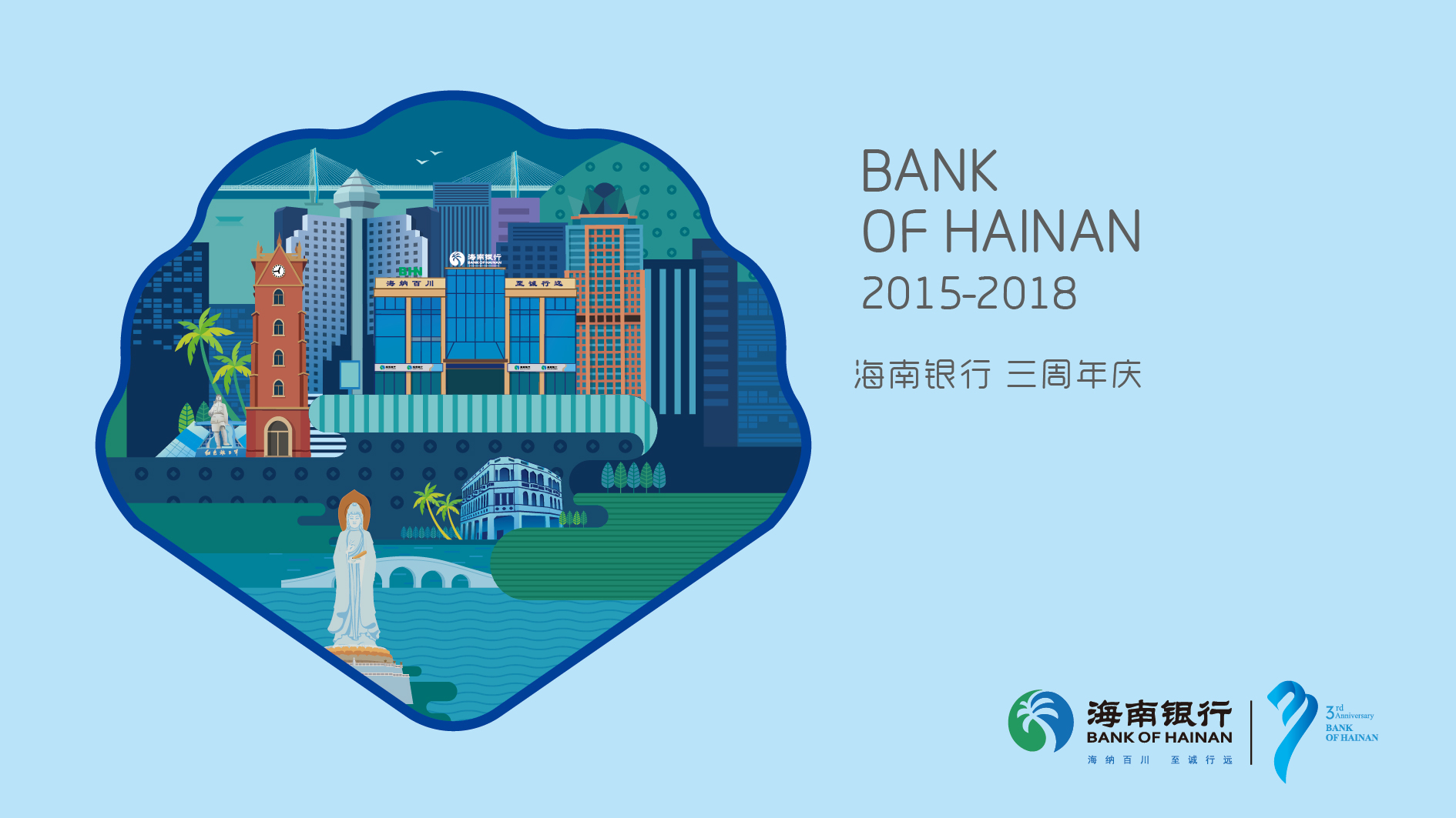 广东海南银行品牌形象宣传设计